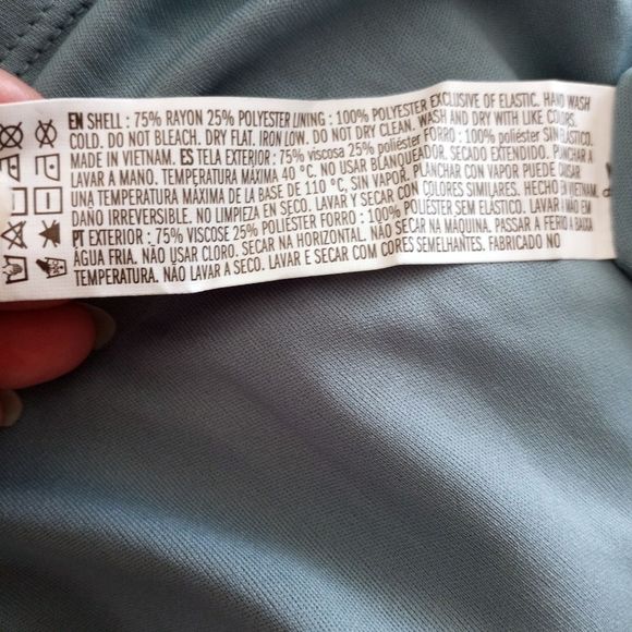 FOREVER 21 SATIN LIKE BLUE MINI DRESS SZ.L EUC - Picture 10 of 10